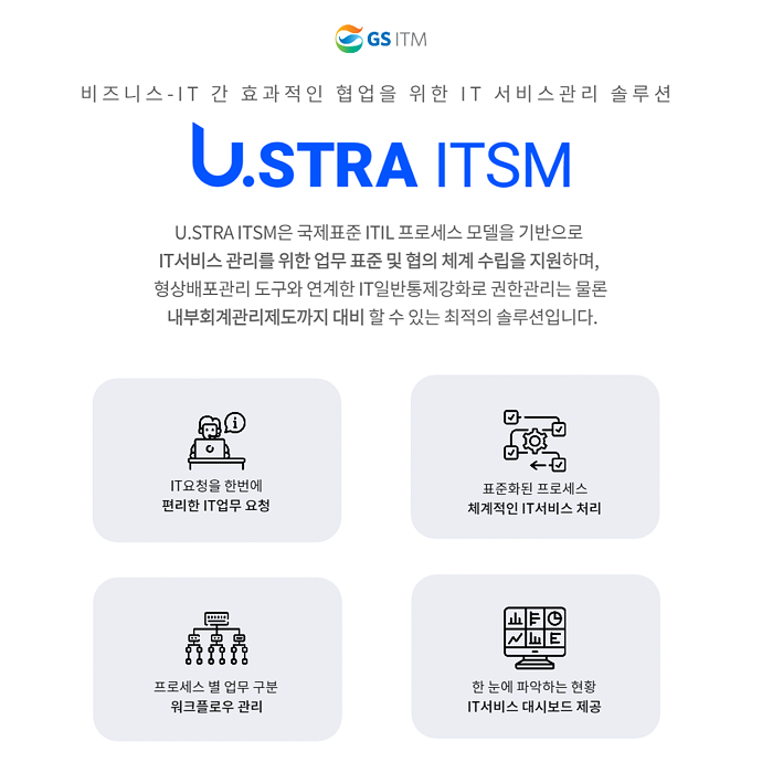 U.STRA ITSM 솔루션/서비스 개요(기술적, 비즈니스적)